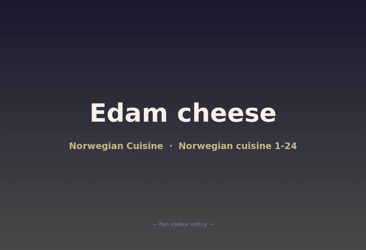 Edam cheese